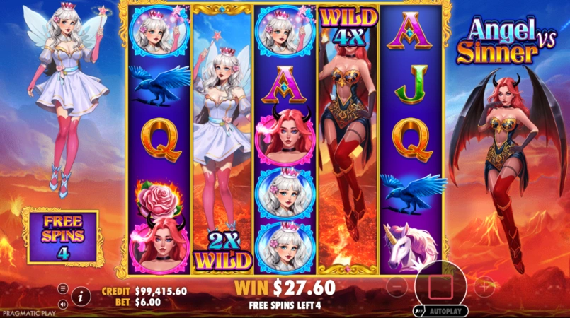 Angel vs Sinner Slot Xüsusiyyətləri