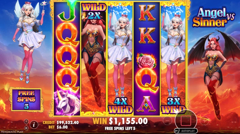 Angel vs Sinner Slot Çarpanları