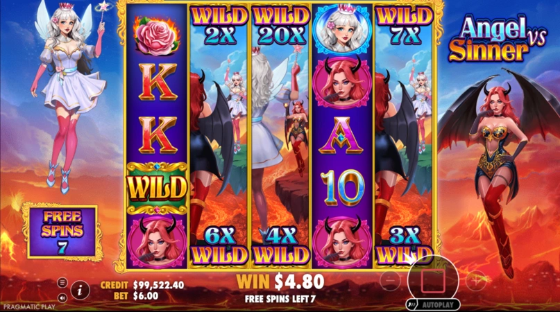 Angel vs Sinner Slot Wildları